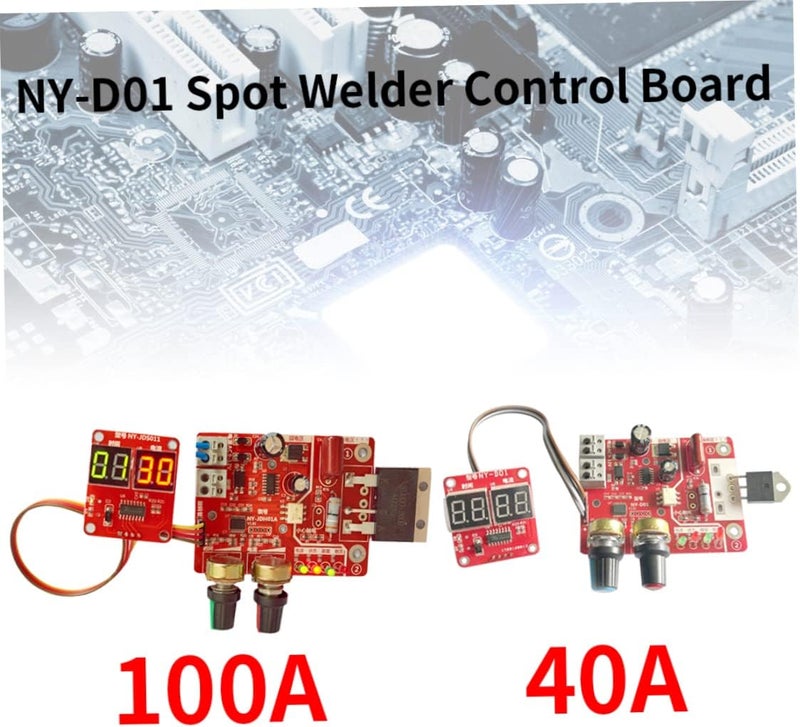 woobles NY-D01 Spot Welder Control Board, Spot Welder Time Control Module with Digital Display, Spot Welding Time and Current Controller Panel Module Kit (100A) - Image 5